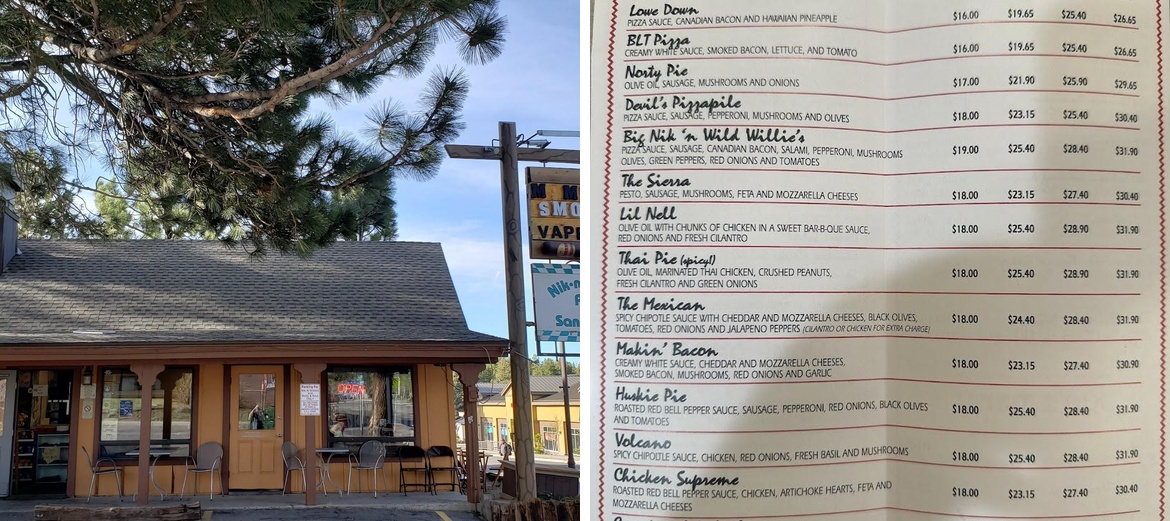 Nik-N-Willie's Pizza-n-Subs Menu