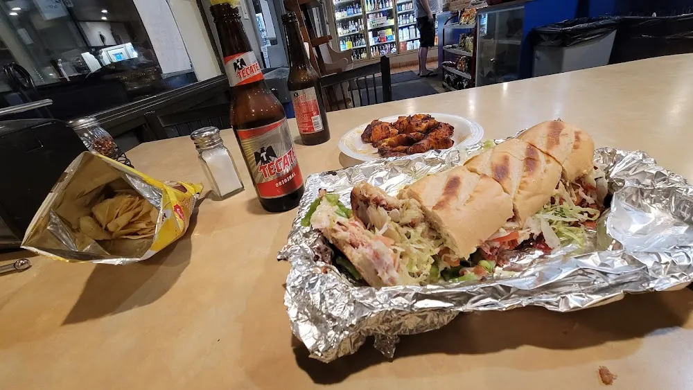 Turkey Bacon Sandwich and Chicken Wings